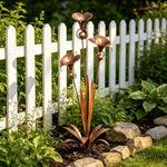 Copper Bloom Garden Stakes