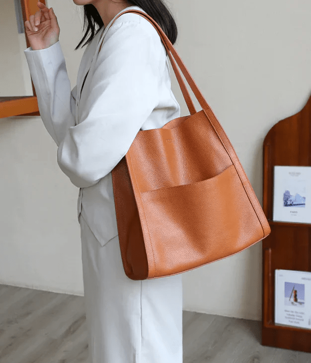 Minimalistic Shoulder Leather Bag™ | Stijlvolle schoudertas met veel ruimte