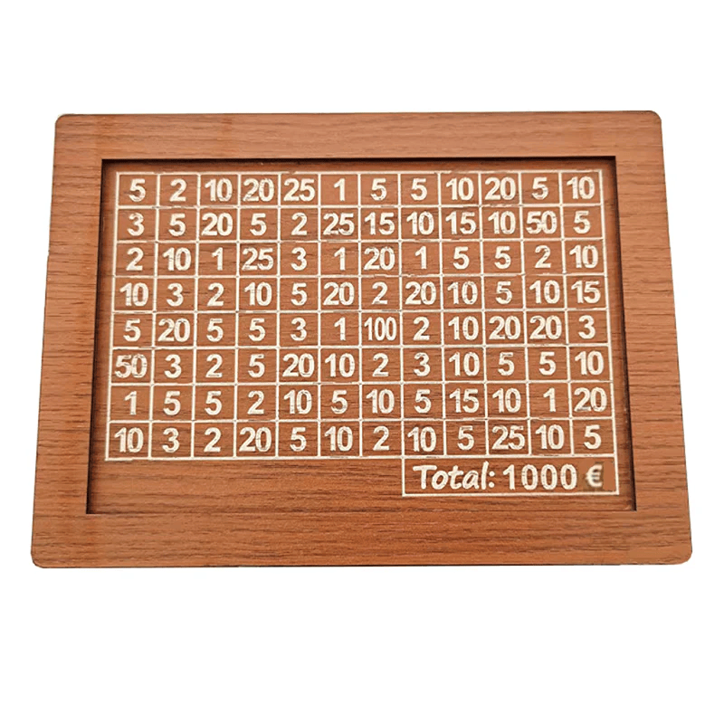 Money Box™ | Gegraveerd houten spaargeld doos