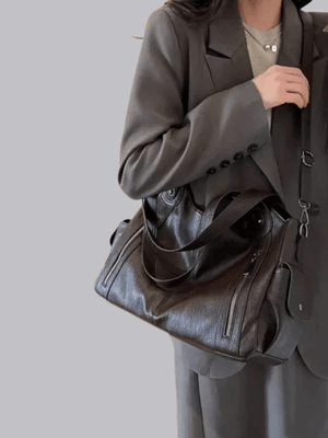 Chic Leather Bag 'Madison'™ | Stijlvolle schoudertas