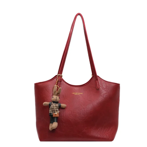 Eco Chic Leather Bag 'Georgia'™ | Elegante tas met grote inhoud