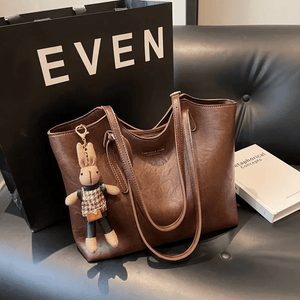 Eco Chic Leather Bag 'Georgia'™ | Elegante tas met grote inhoud