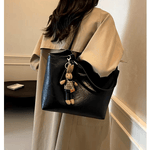 Eco Chic Leather Bag 'Georgia'™ | Elegante tas met grote inhoud