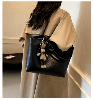 Eco Chic Leather Bag 'Georgia'™ | Elegante tas met grote inhoud