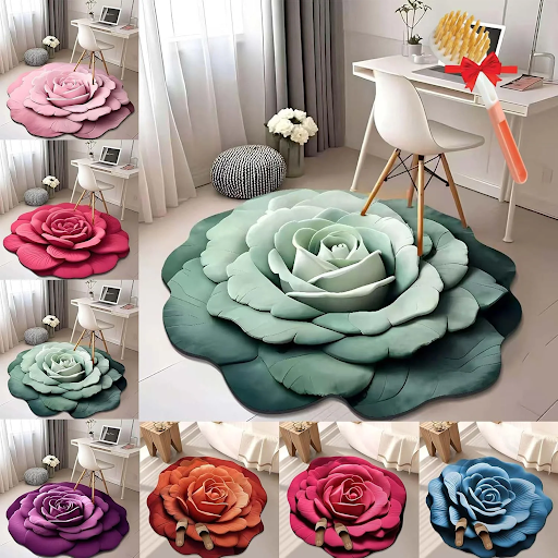 Floral 3D Fast Drying Diatomite Mat™ | Antislip vloer- en badkamermat