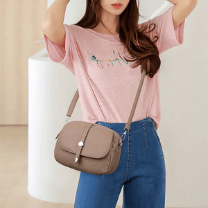 Crossbody Leather Lightweight Bag 'Aurora'™ | Stijlvolle schoudertas
