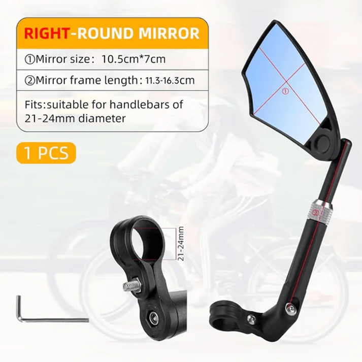 360° Adjustable Handlebar Bike Mirror™ | Fietsachteruitkijkspiegel