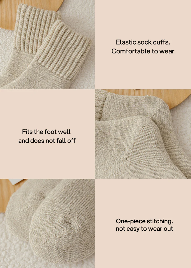 Cozy Ribbed Fleece Lined Crew Socks™ | Herfst en winter sokken