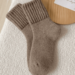 Cozy Ribbed Fleece Lined Crew Socks™ | Herfst en winter sokken