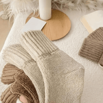 Cozy Ribbed Fleece Lined Crew Socks™ | Herfst en winter sokken