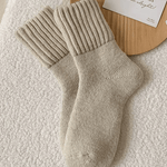 Cozy Ribbed Fleece Lined Crew Socks™ | Herfst en winter sokken