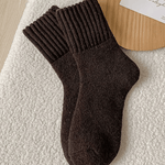 Cozy Ribbed Fleece Lined Crew Socks™ | Herfst en winter sokken