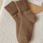 Cozy Ribbed Fleece Lined Crew Socks™ | Herfst en winter sokken
