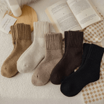Cozy Ribbed Fleece Lined Crew Socks™ | Herfst en winter sokken