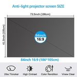 Anti-Light 4K Projector Screen (16:9)™ | Voor de beste beeldkwaliteit!