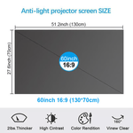 Anti-Light 4K Projector Screen (16:9)™ | Voor de beste beeldkwaliteit!