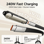 2-in-1 240W Fast Charging Phone Holder + Cable™ | Laad slimmer, niet harder!