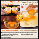 3x EggMaster Pro™ | Breek eieren in seconden — zonder vieze handen