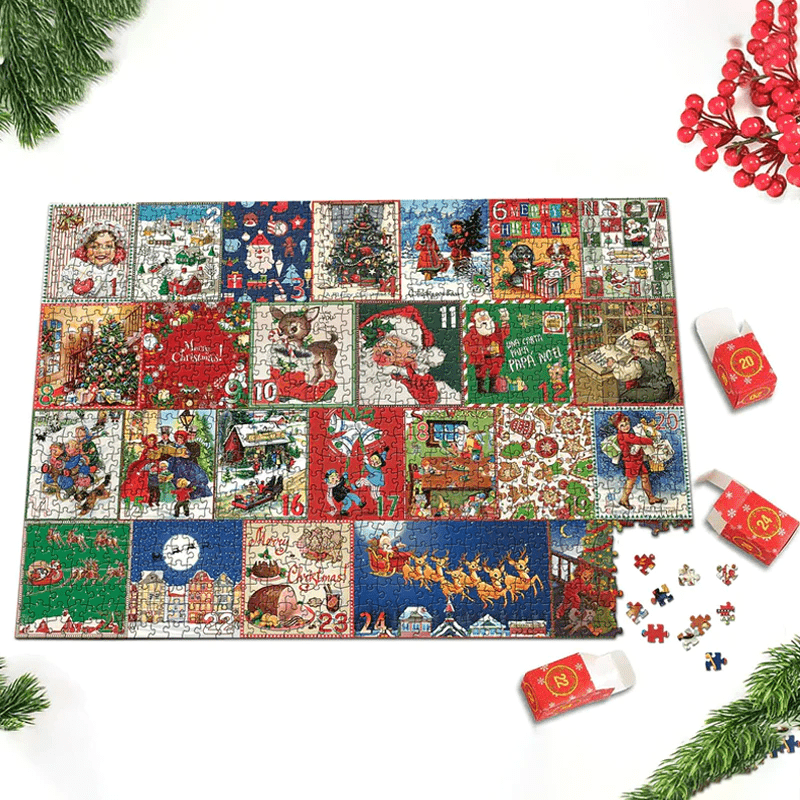 Christmas Advent Calender Puzzle™ | Speciale december puzzel met 1000 puzzelstukjes