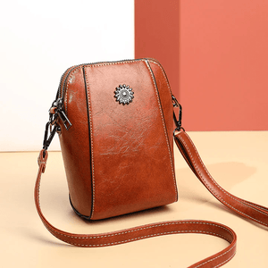 Retro Crossbody Leather Bag Stijlvolle schoudertas Molenanl