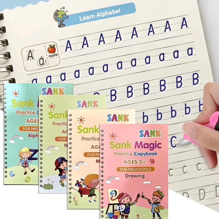 Magic Reusable Tracking Book Set™ | Inclusief 4 boeken, 1 pen en 10 navullingen