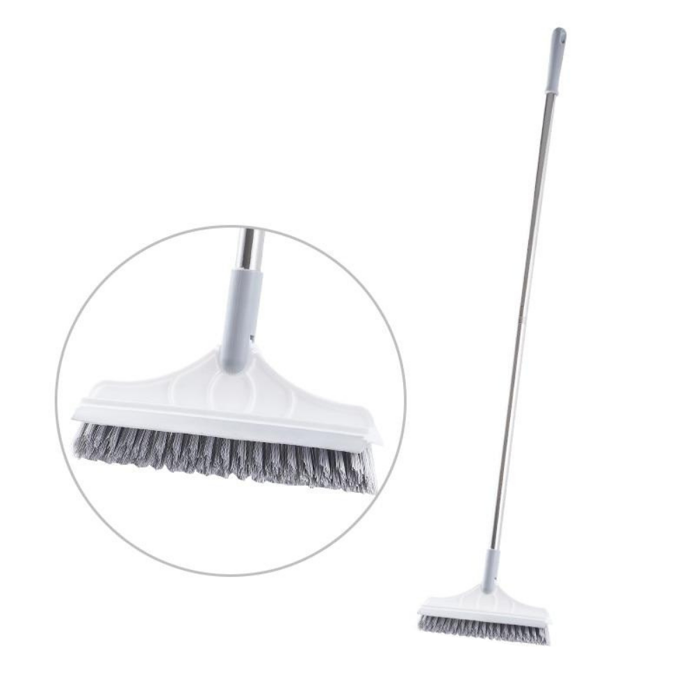 Floor scrubbing outlet brush