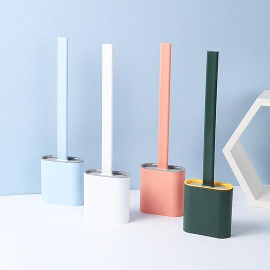 Revolutionaire Siliconen Toiletborstel met houder™