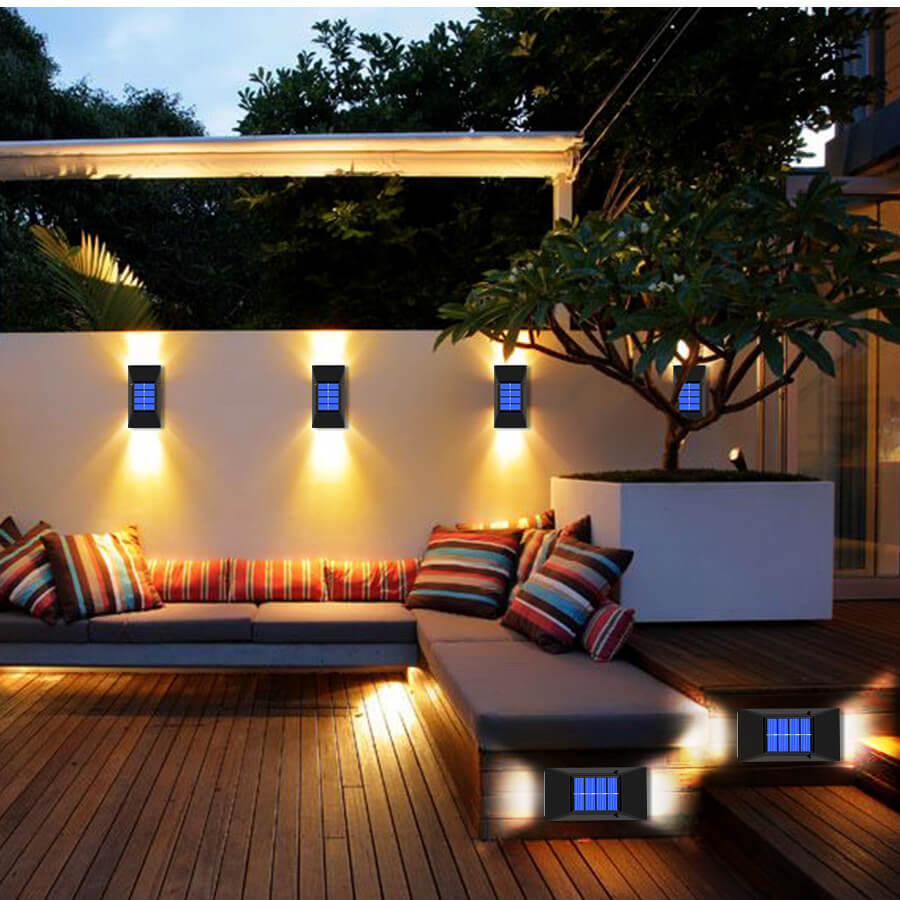 Solar Patio Wall Lights™ (2+2) | Automatische tuinverlichting
